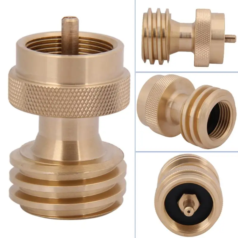 

1PCS Steak Saver Gas Grill Adapter 1 Pound Propane Tank Connector Stove Furnace Converter Bulk Tank Adapter Dropshipping