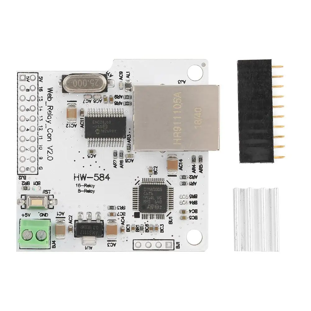 

8 Channel W5100 Network Control Switch 5V Internet Relay Module New Product HOT