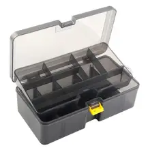 Пластиковая рыболовная приманка крючок для хранения снастей двухсторонняя рыболовная Коробка органайзер двухсторонний контейнер съемный чехол Аксессуары