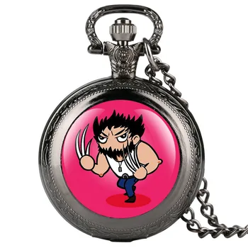 

Reloj Mujer Fobs Quartz Pocket Watch Retro for Men Personalized Cartoon Characters Pattern Gift for Pocket Watch With Necklace
