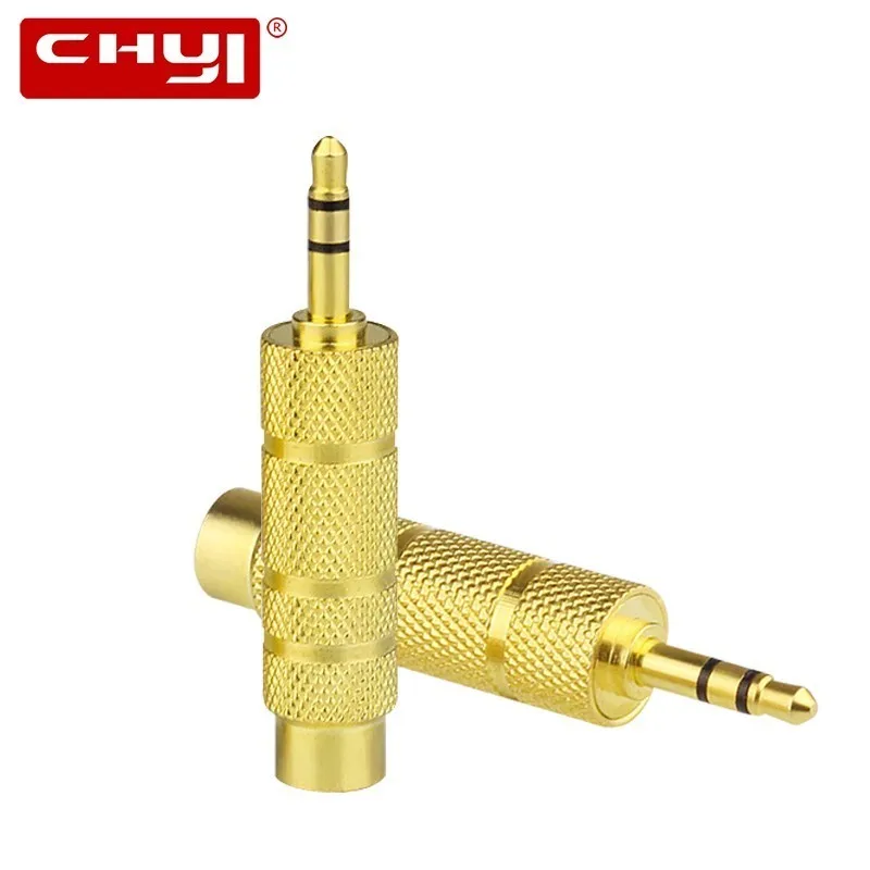 

CHYI 3.5mm Male To 6.5 mm Female Headphone Adapter HIFI Transmission Earphone Transfer Converter For Guitars Microphones Laptop