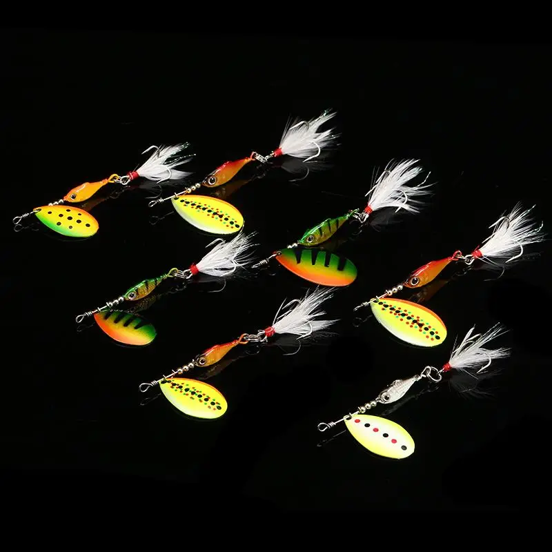  Abu Garcia 1pc Fishing Active Spinner Lure 7g/12g 5 colors Hard Bait Durable Swim Bait Fishing Tack