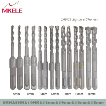 

Wood Drill Bit 14Pcs/Set Twist Metal 40CR Chrome-vanadium Steel Drilling Woodworking 6/8/10/12/14/16mm Herramientas Power Tools