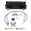 Motorcycle Oil Cooler Durable Parts Motorcycle Engine Oil Cooler Oil Cooling Radiator System Kit for Honda CB CG 100CC-250CC ► Photo 1/6