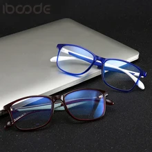 Iboode, новинка, TR90, очки с синей пленкой, плоские очки, унисекс, оптическая оправа, очки, фирменный дизайн, прозрачные линзы, Oculos Gafas De Sol
