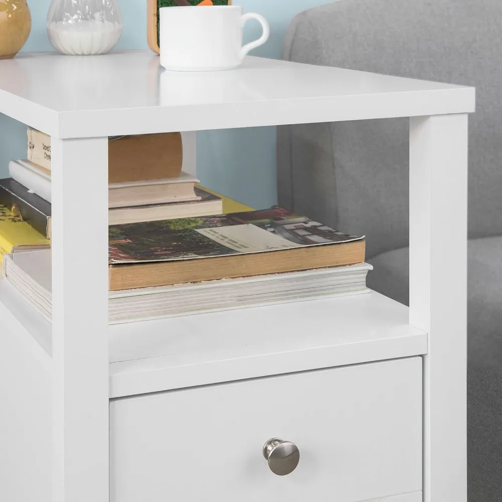 SoBuy®FBT73-W غرفة المعيشة المنزلي نهاية الجدول الشاي القهوة أريكة تتحول لسرير طاولة جانبية مع درج SoBuy®FBT73-W غرفة المعيشة المنزلي نهاية الجدول الشاي القهوة أريكة تتحول لسرير طاولة جانبية مع درج