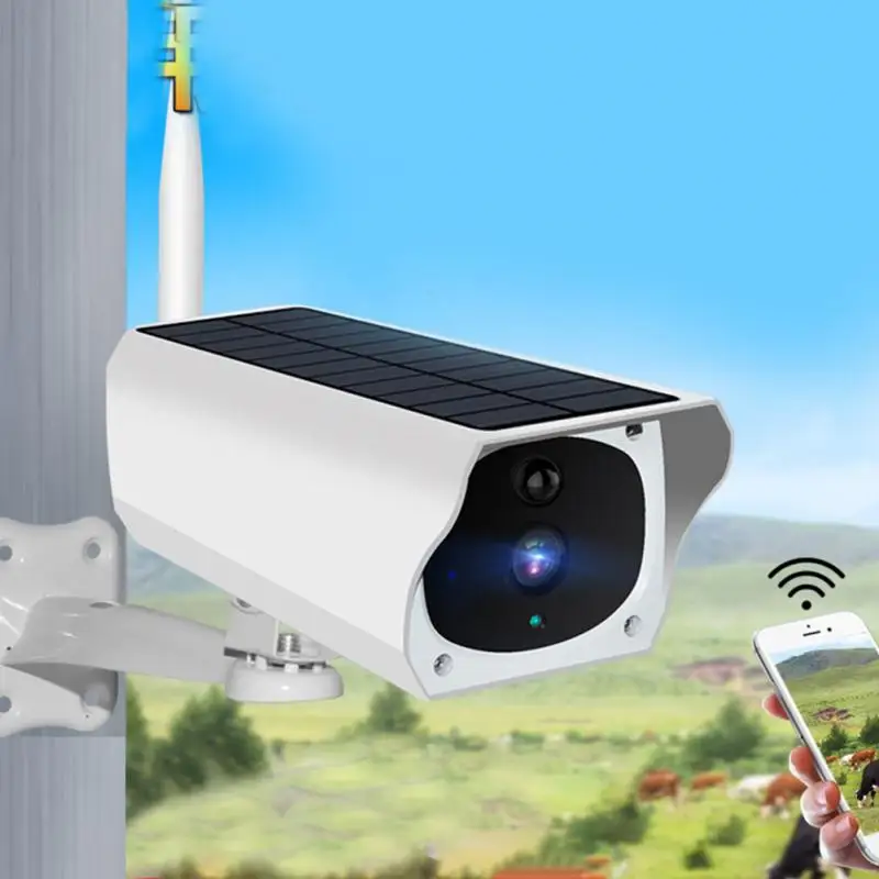 

Waterproof Home Security Solar Powered Surveillance 1080P WIFI Camera wireless monitor camera outdoor night vision camera &7