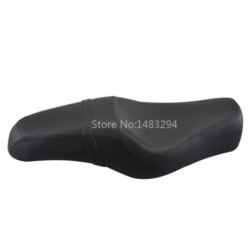 

Motorcycle Black Driver Passenger Seat Cushion Saddle 2-Up Fits For Harley XL 883 1200 Universal