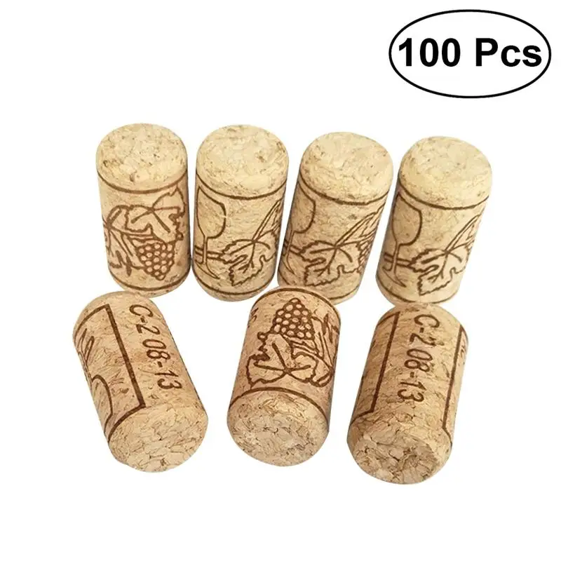 100pcs Wine Cork Sealing Wine Cork Wine Bottle Stopper Bar Tool Bottle