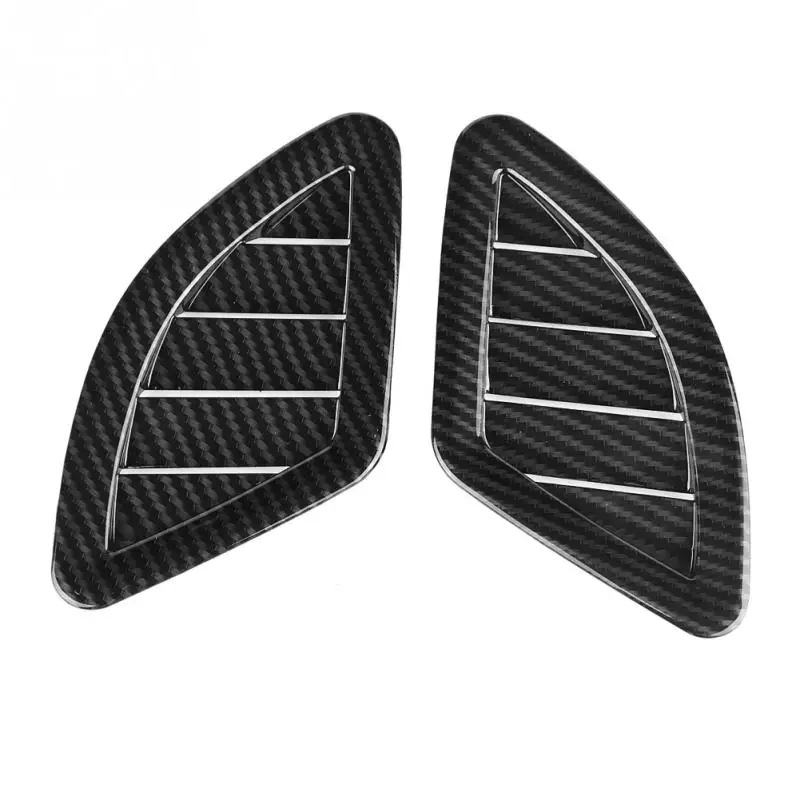 2 шт углеродного волокна ABS салона передний верхний вентиляционное отверстие рамы Накладка для BMW X1 стайлинга автомобилей