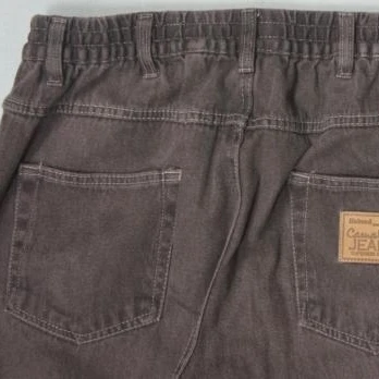 HABAND Casual Joe Men 34 x 28 Short Jeans Grey Wash Cotton Denim Straight  Leg