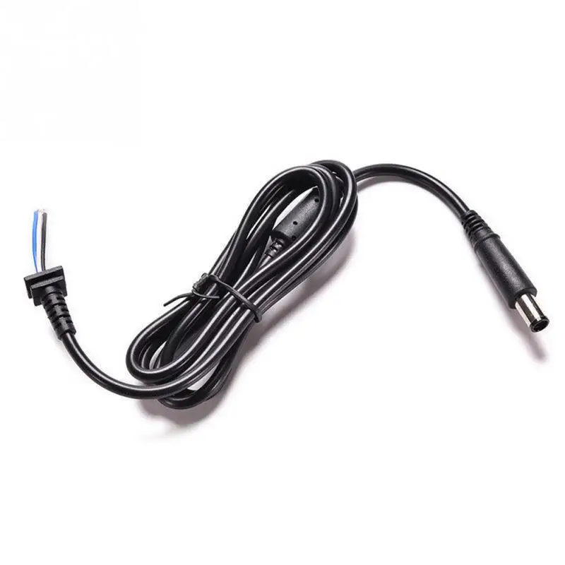 

DC Tip Plug Connector with Cable 1.2 m Black Portable Durable Connector Cable for HP Dell Laptop