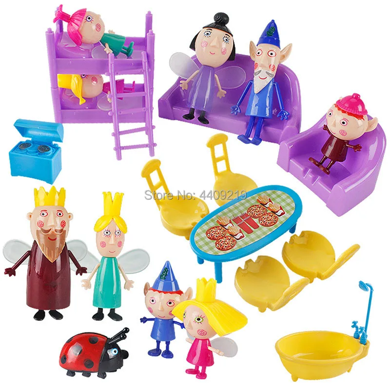 10pcs/set Little Kingdom Ben Holly Action Figure 2-9cm PVC Figurines Ben and Holly Little Kingdom Mini Figures Toys Kids Gift 10pcs/set Little Kingdom Ben Holly Action Figure 2-9cm PVC Figurines Ben and Holly Little Kingdom Mini Figures Toys Kids Gift