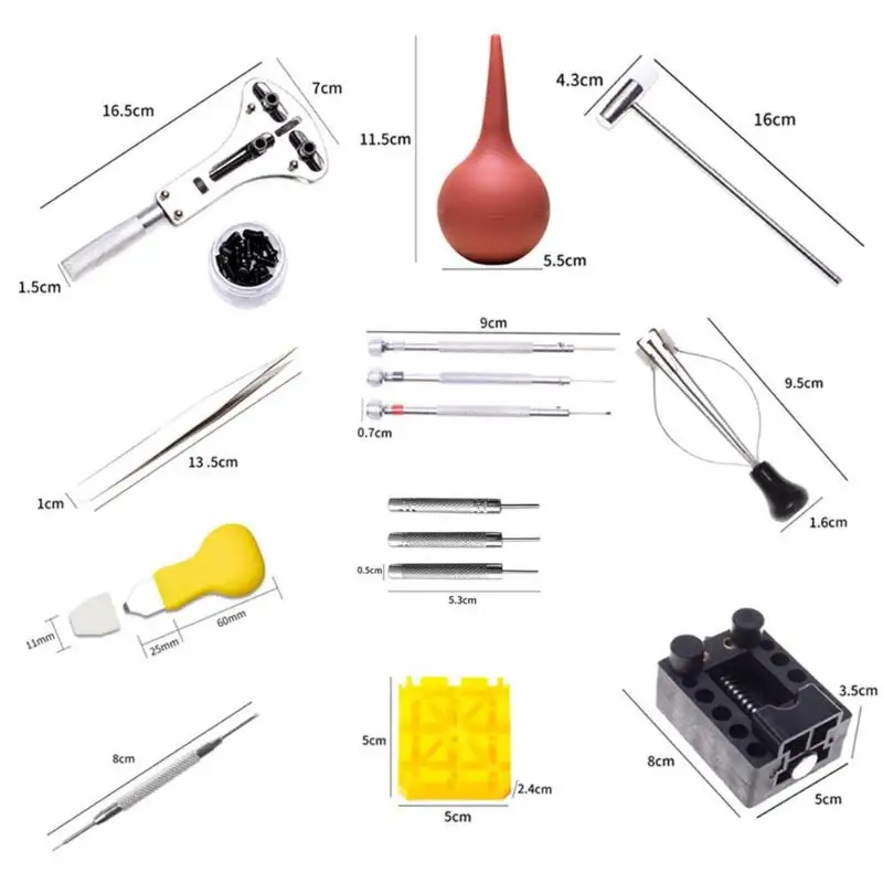 48 шт./компл. Профессиональный для часов чехол открывалка Ссылка штифт отвертка для снятия крепежа ремонт в часовой мастерской набор инструментов аксессуары