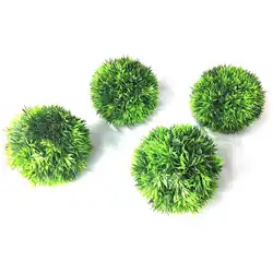 Украшение дома зеленое растение украшение, искусственная растительная Трава шар украшение шар (4x10 см шар трава)