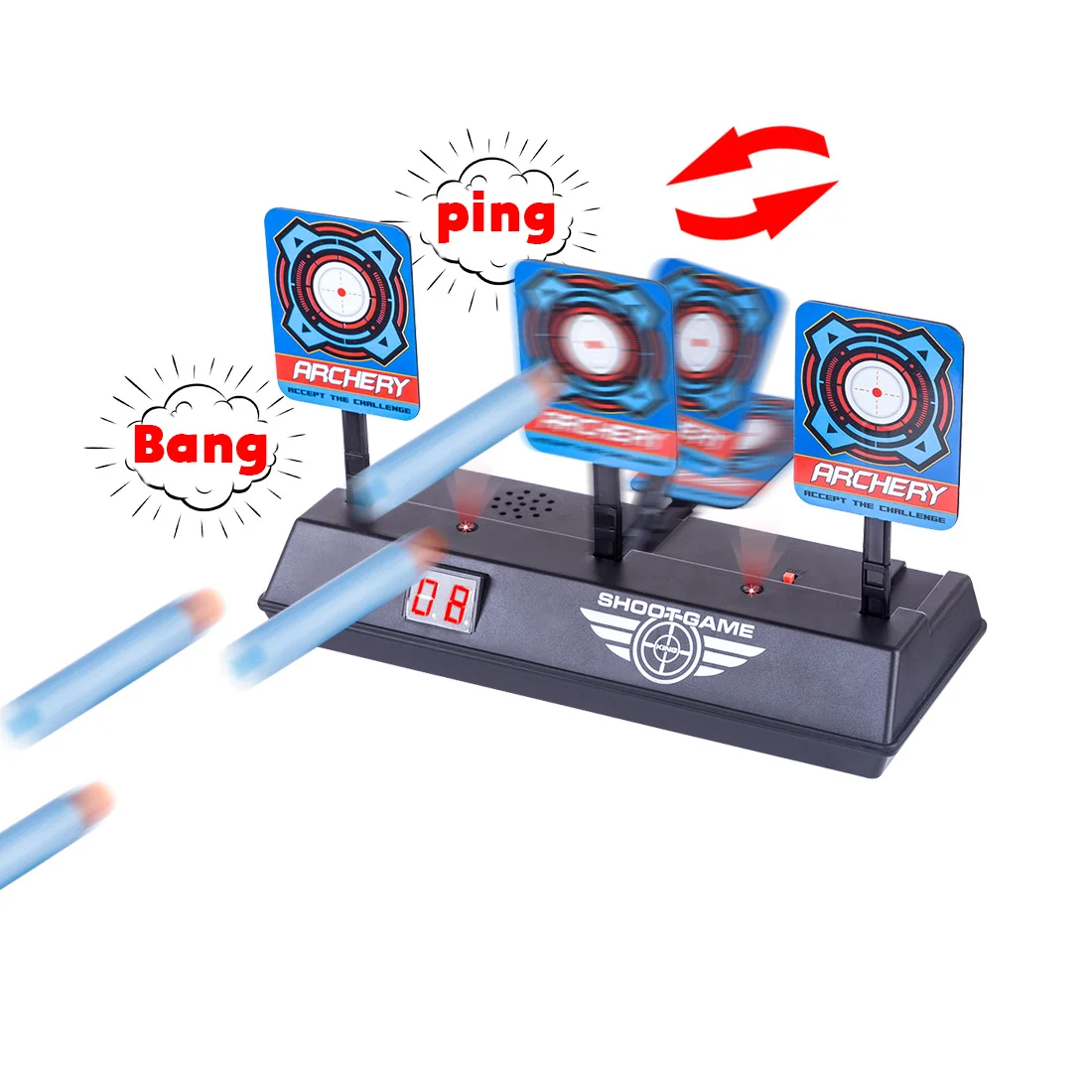 Scoring Auto Reset Demountable Electric Shooting Target for Nerf