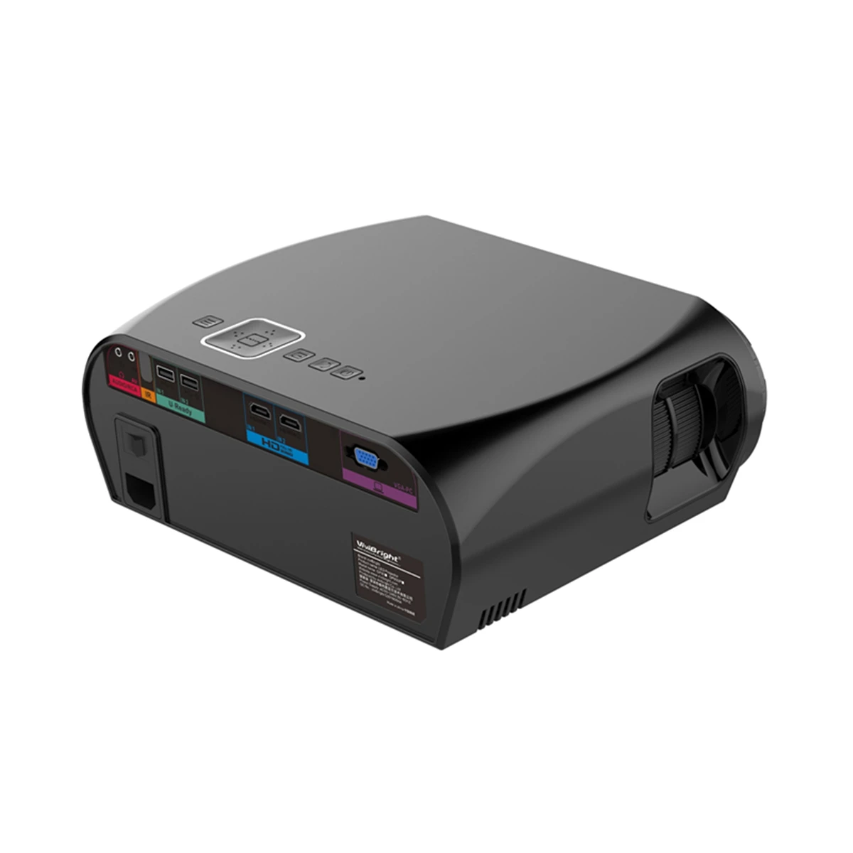 Светодиодный ЖК проектор Vivibright GP100 3500 лм 1280*800 пикселей 1080P HD VGA USB домашний