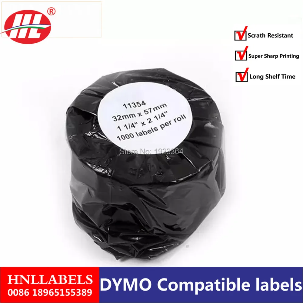 

1X Rolls Dymo11354 Dymo Compatible Labels 11354 Labels 57mmx32mm 1000 Labels Per Roll etiquette Multipurpose labels