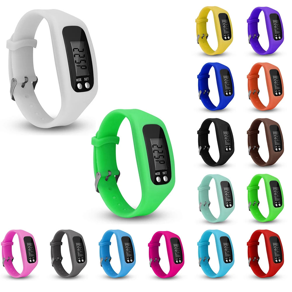 

Sport Watch Fitness Tracker Walking Running Pedometer With Calorie LCD Smart Bracelet Pedometer Watch (lake blue)