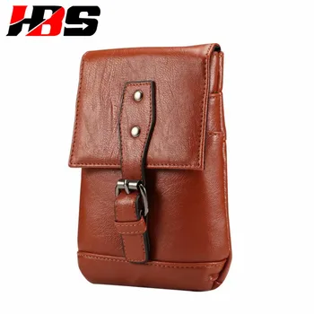 

Phone Bag Case For Xiaomi Mi2 Mi3 Mi4 Mi5 5C 5X 6 6X Mi8 With Belt Waist Holster Zipper Shoulder Bags Double Pockets Pouch