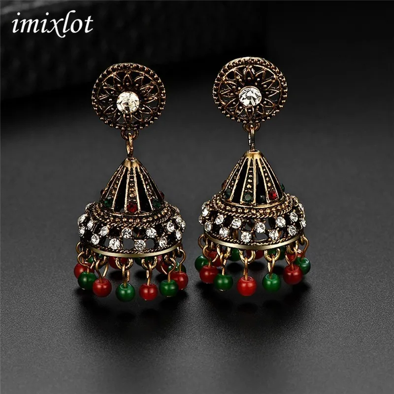 Brinco серьги античные Jhumki Jhumka висячие серьги этические племенные ювелирные изделия Ближний Восток Ретро Национальный стиль колокол