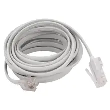 BMBY-RJ11 6P4C к RJ45 8P4C Модульный Телефонный интернет-Удлинитель 3 метра