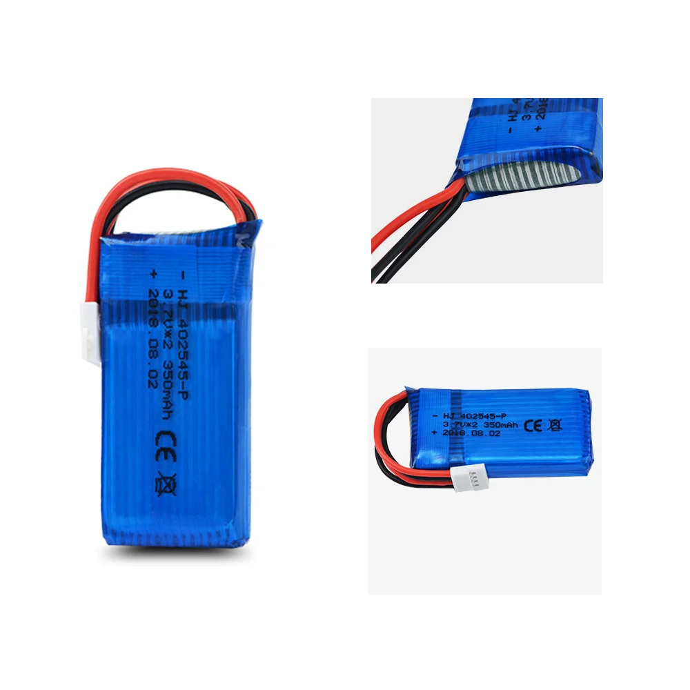2 3 4 5 шт. 2S 7 В 350 мАч Lipo аккумулятор (3 * 2) для UDI U919 U945A Mini RC вертолет Quadcopter самолет |