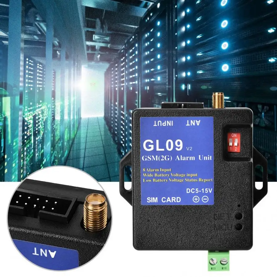 

GL09 8 Channel Battery Operated App Control GSM Alarm Systems SMS Alert Security System 2019