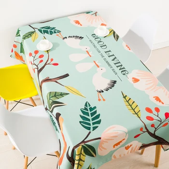 

Modern European pastoral duck coffee table cloth linen tablecloths cover towel thick rectangular antependium decoration