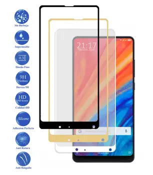 

Tempered Glass Protector Full 3D 9 H for Xiaomi Mi Mix 2 S Choose Color