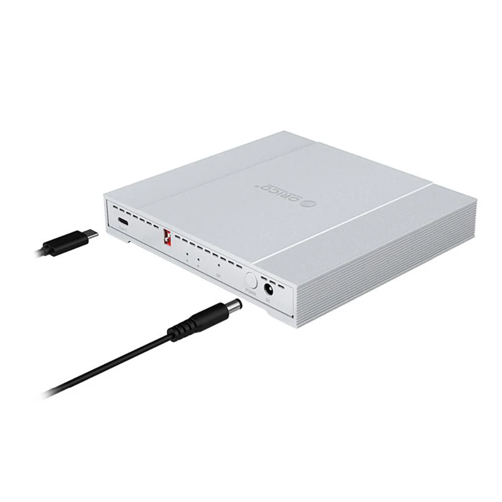 

Orico Dual-Bay Hdd Enclosure Aluminum 2.5 Inch Usb 3.1 Type-C 10Gbps Raid 2Tb*2 External Hard Drive Enclosure Hdd Case