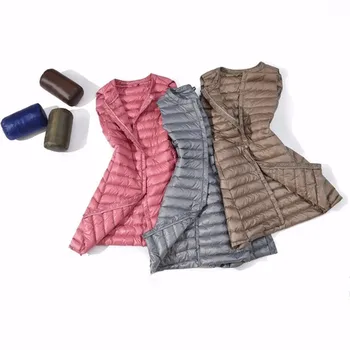 

Spring Autumn Winter Female Outdoors Camping Trekking Working Outing Frivolous Down Vest Keep Warm Light Girl Women Clothing