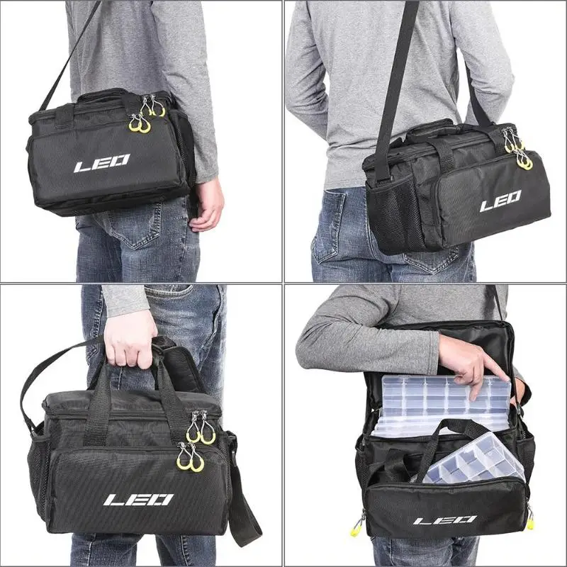LEO портативный многофункциональный рыболовный мешок приманка катушка плечо поясная сумка рюкзак для карпа L32 толстая квадратная приманка сумка