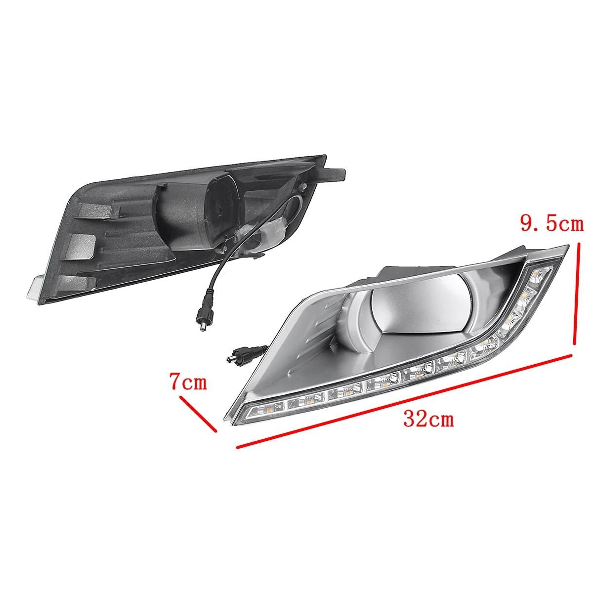  12V Car Led Drl for Ford Ranger PX2 Mk2 T6 2015 2016 2017 2018 Daytime Running Light Front Grill La - 33015359336