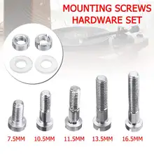 KINCO 7,5 мм/10,5 мм/11,5 мм/13,5 мм/16,5 мм Алюминиевый винт для проигрывателя LP M2.5 мм поворотный стол с головным убором Винты Комплект оборудования