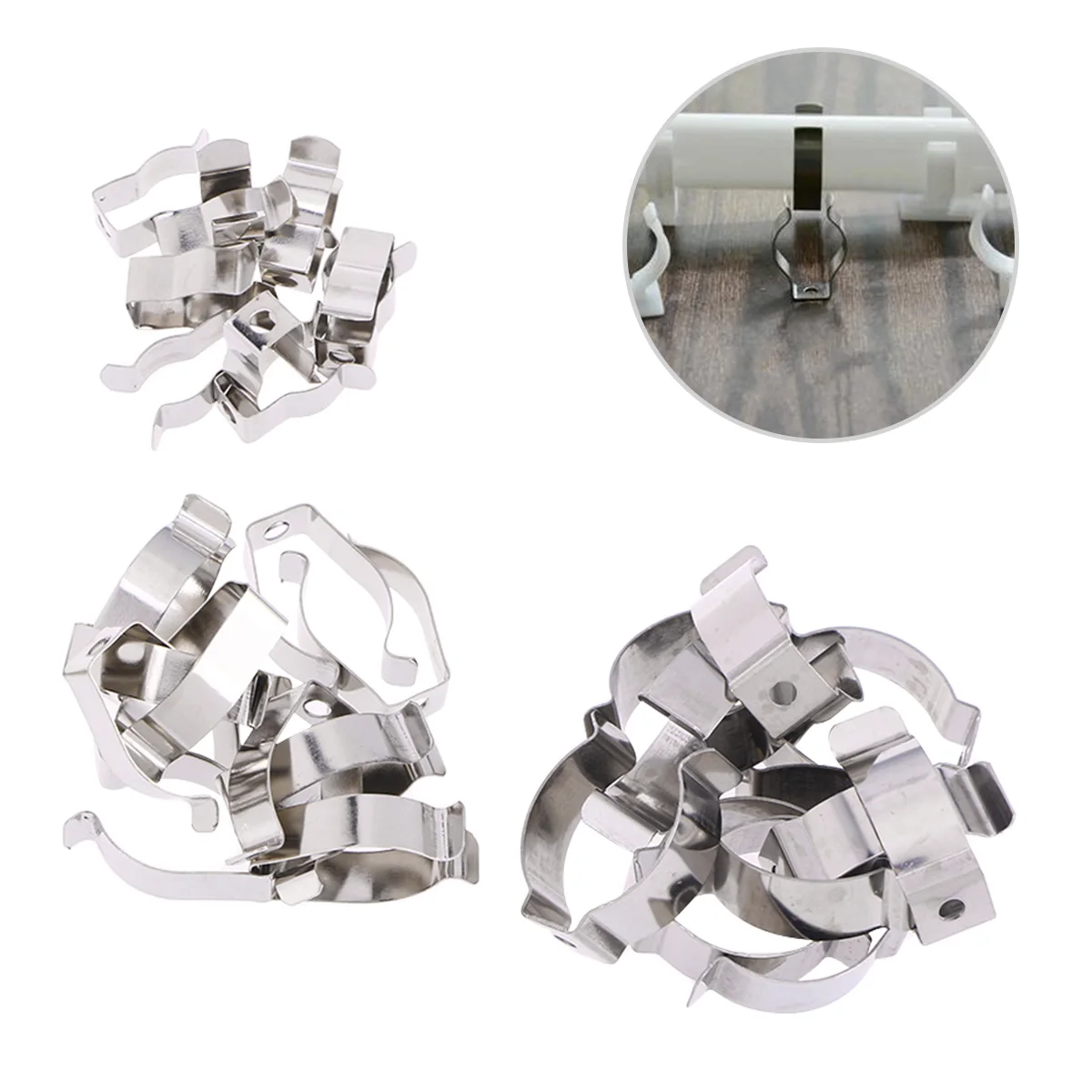 

30 PCS Assorted Tool Spring Terry Clips Heavy Duty Storage Shed Garage Lamp Holders