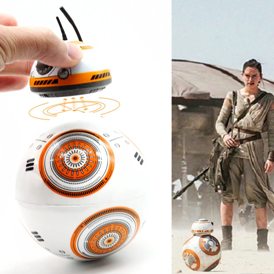 

Star Wars RC BB8 Intelligent Upgrade Small Ball 2.4G Remote Control Droid Robot BB-8 Action Figure Kid Toy Gift With Sound Model