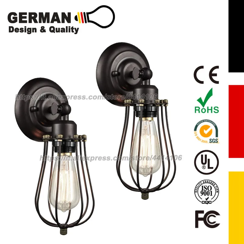 GERMAN Design and Quality Wall Sconce, Vintage Style Mini light Antique Fixture for Headboard Bedroom Door Porch wall lamp