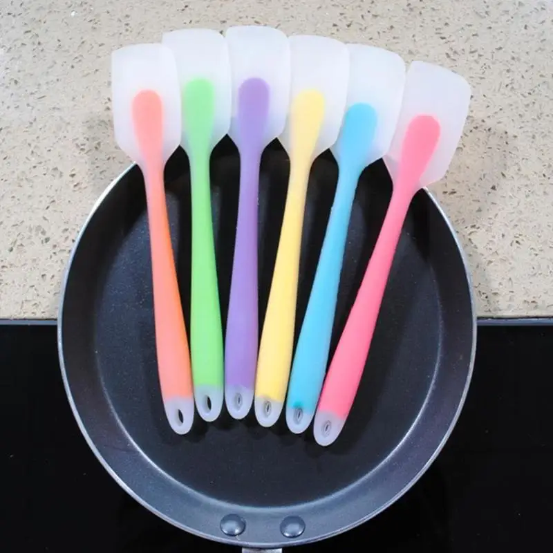 

Colorful Silicone Pastry Spatula Translucent Cake Cream Butter Scraper