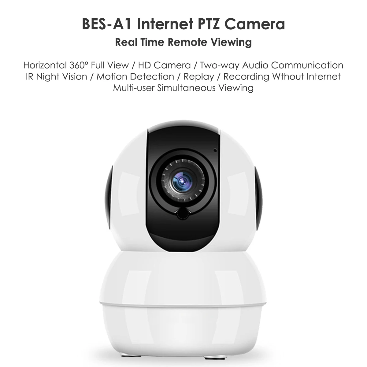 

SOONHUA WiFi Security Camera HD Surveillance Camera Home CCTV Plug And Play Baby Monitor Night Vision Remote Viewing Camera