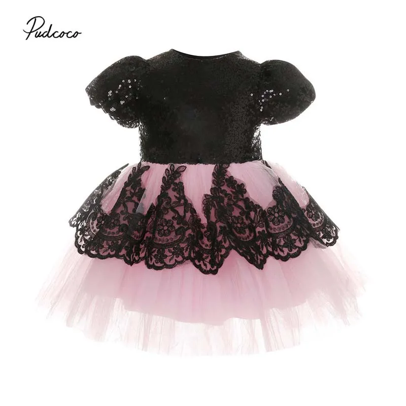 Коллекция года, Брендовое платье принцессы для маленьких девочек пышное свадебное платье-пачка из тюля с блестками и кружевными цветами новая официальная одежда