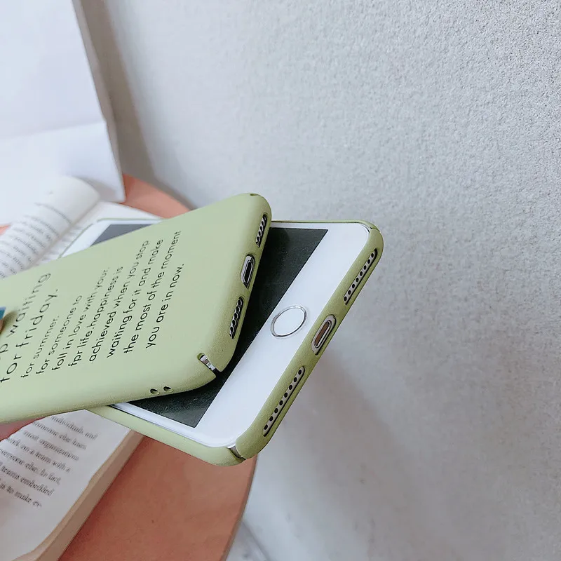 XINDIMAN лаконичный зеленый чехол для телефона iphone XSMAX простая буква 7 задняя крышка 6