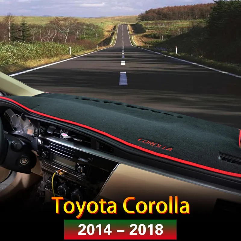 1X для Toyota Corolla 2014 2015 2016 2017 2018 автомобиль центральная консоль на приборной панели крышка тире коврики протектор солнцезащитный козырек