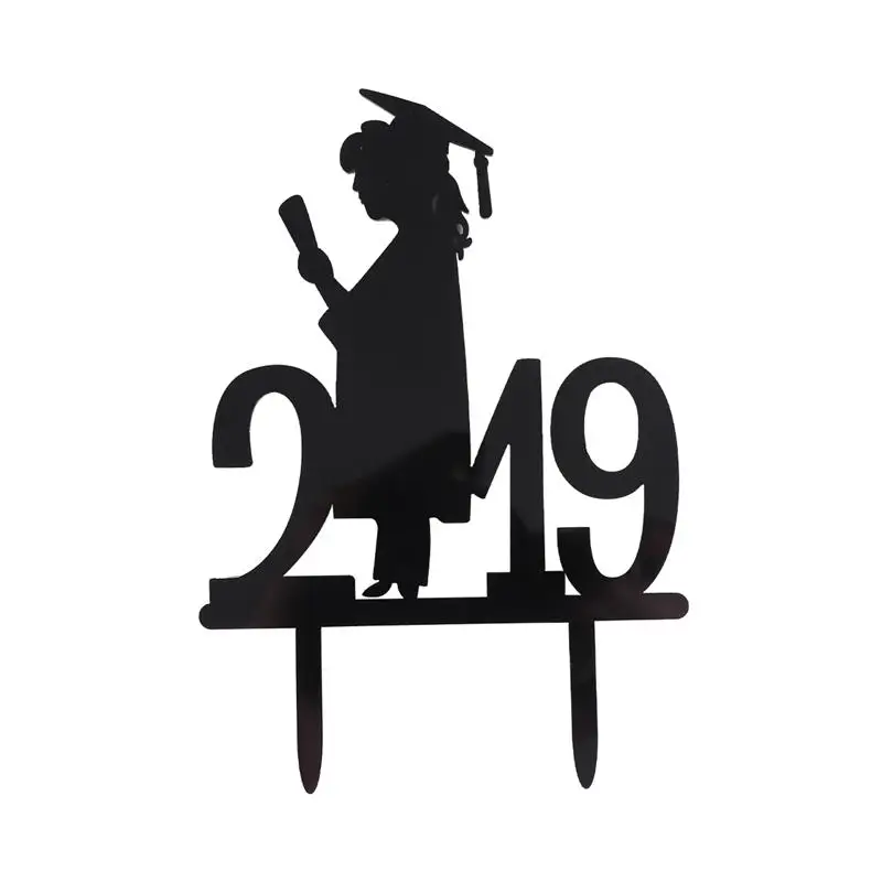 

1pcs Girl Creative Beautiful Funny 2019 Graduate Cake Decor for Gathering School