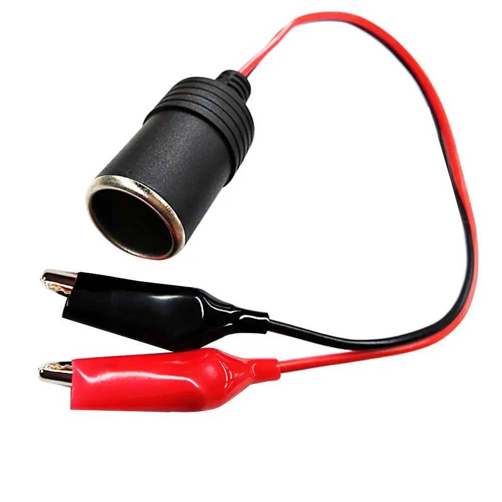

Car Cigarette Lighter Socket Plug Female Connector Line 18AWG Car Charging Socket for 10A Battery Test Clamp