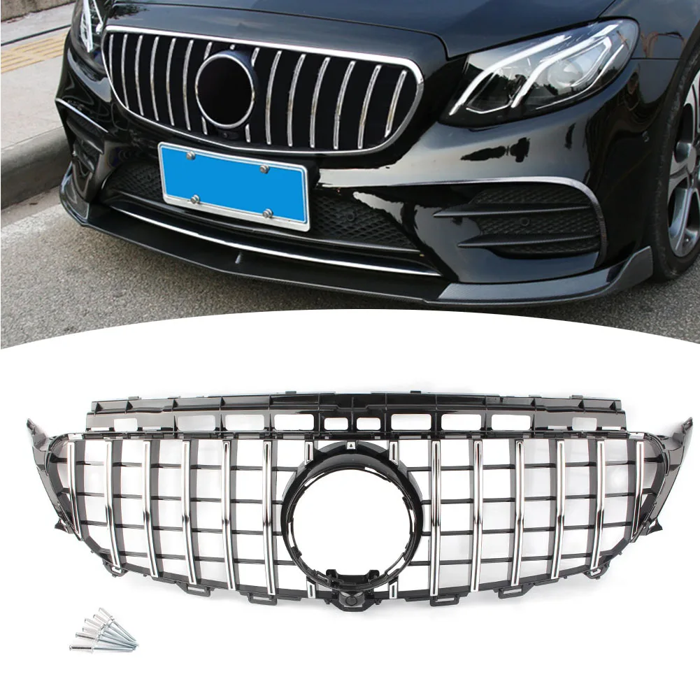 Передняя решетка автомобиля верхняя решетка для Mercedes Benz E Class E200 E250 E43 W213 GT GT-R Panamericana Щепка ABS