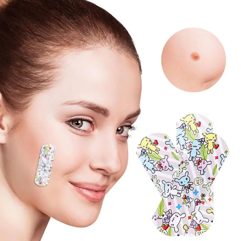 

100pcs Cute Cartoon Disposable Waterproof Breathable Anti-bacteria Band Aid Hemostasis Adhesive Bandages For Kids Children