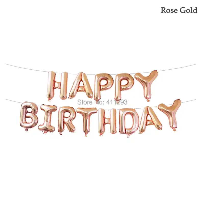 Rose Gold Birthday Balloons 16 18 20 21 30 40 50 60th Birthday