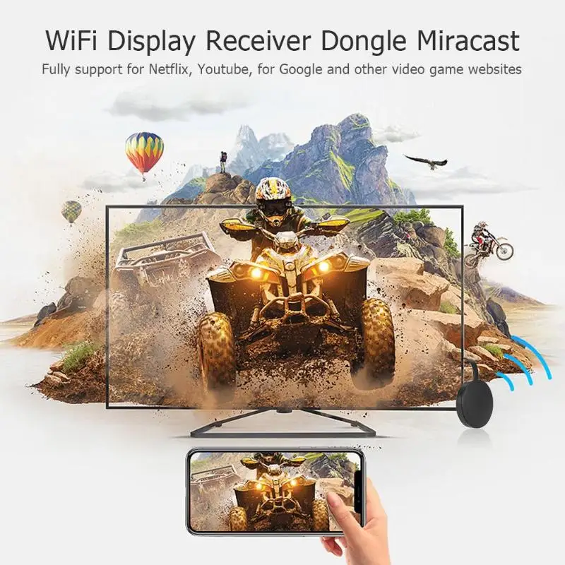 ALLOYSEED беспроводной WiFi MiraScreen ТВ ключ HDMI Miracast DNLA Airplay дисплей приемник адаптер для