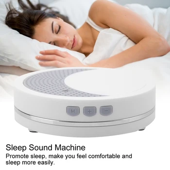 

White Noise Sound Machine Sleep Timer Sleeping Relaxation Portable Therapy for Nursing Care Anxiety Depression Stress Relief